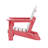 High Density Polyethylene Mini Foldable Adirondack Chair-2046435612