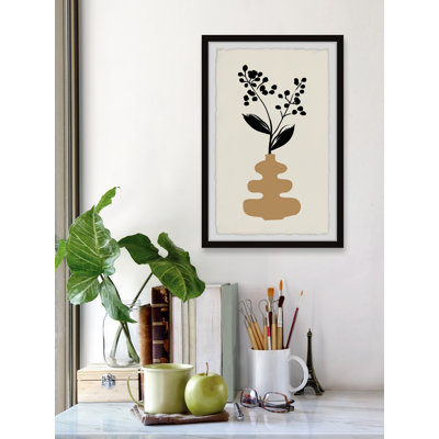 «Vase superposé», reproduction encadrée