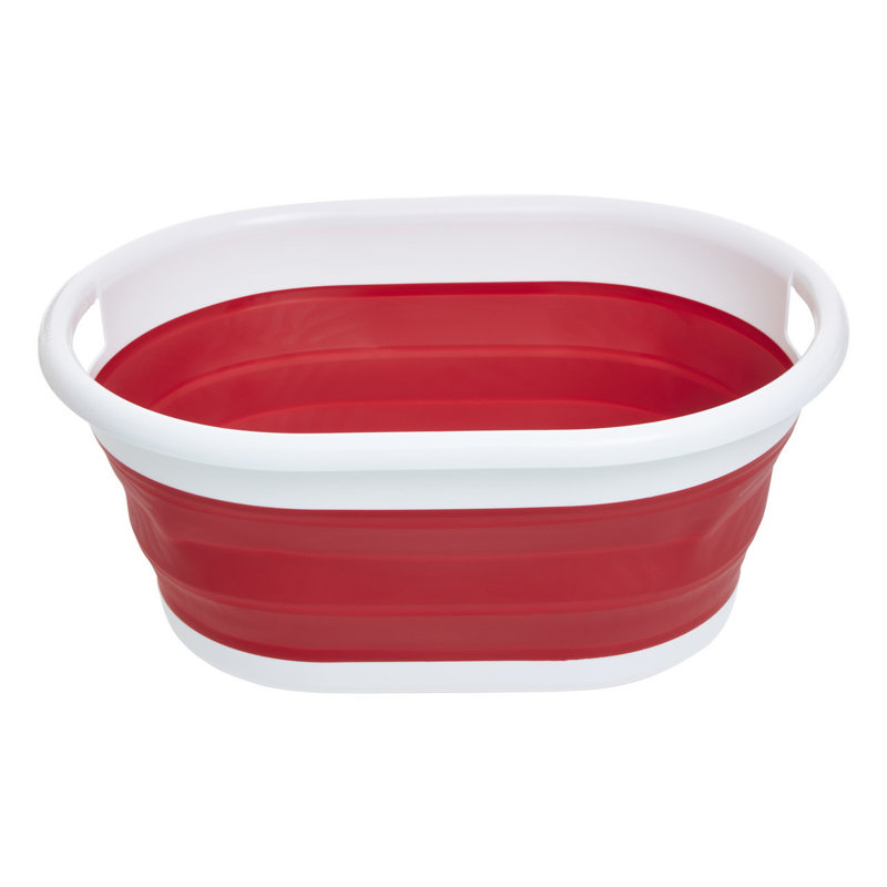 Premier Housewares Plastic Decorative Basket, Red