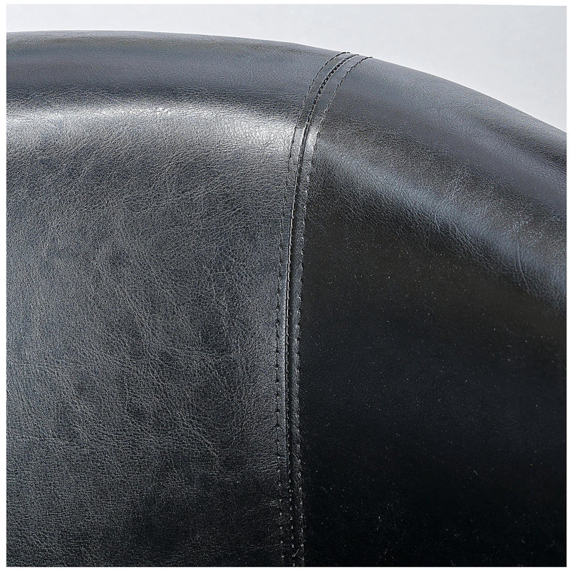 Fauteuil club pivotant, Noir