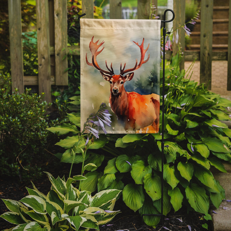 Drapeau de jardin en polyester double face H 15,5 po x l 11,25 po