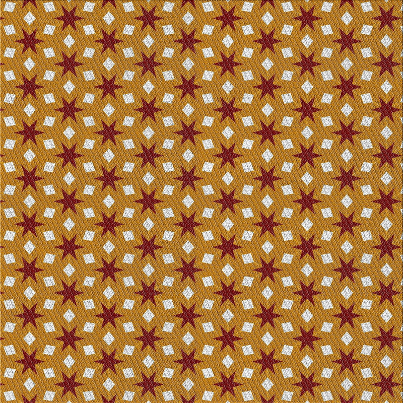 Tapis orange tissé à la machine, Carré 8 pi