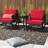 Arizbeth 2 - Person Patio Conversation Sets with Cushions