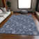Premium Machine Washable Prisco Blue Rug