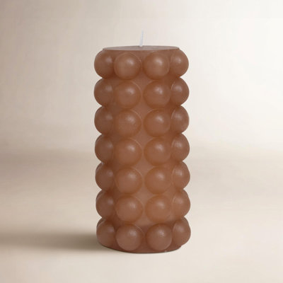 Unscented Hobnail Pillar Candle