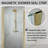 36-37.9 in. W x 72 in. H Pivot Swing Frameless Shower Door with Clear SGCC Tempered Glass-105844331