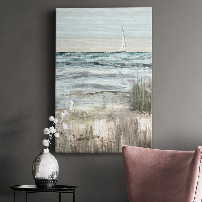 «Heading In Dusk II», toile tendue avec châssis de qualité supérieure - prête à être accrochée, H 27 po x l 16 po x P 1,5 po