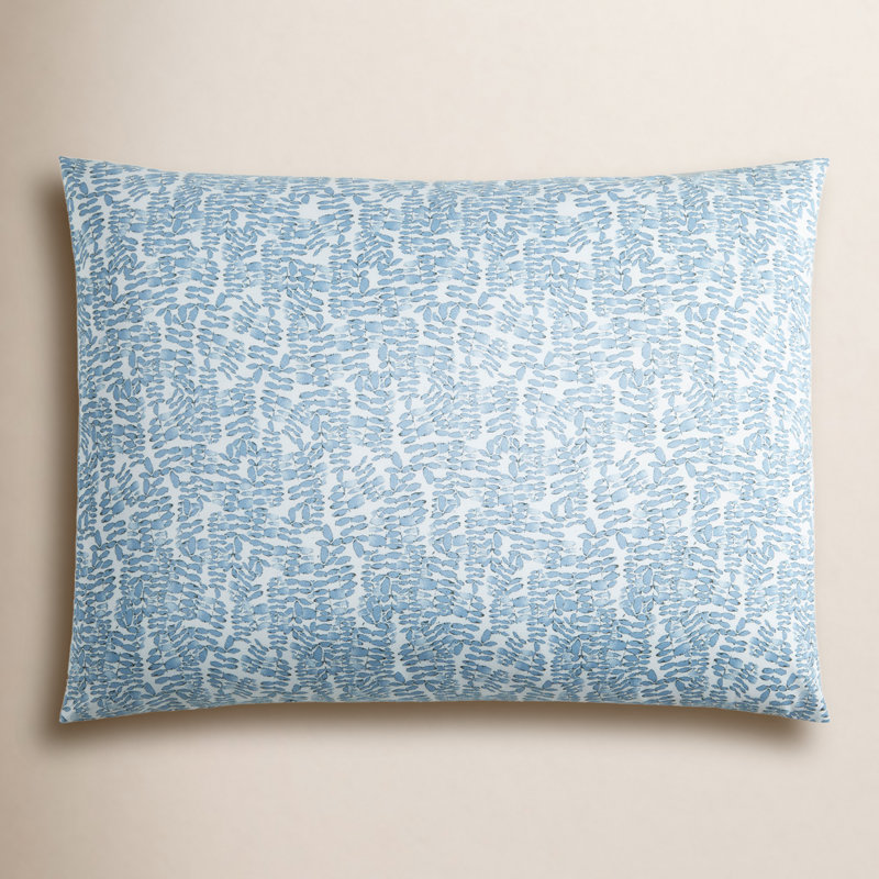 Fern 100% Cotton Envelope Sham, Denim, King