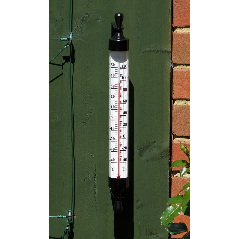 Dannielle 42cm Wireless Outdoor Thermometer, Black