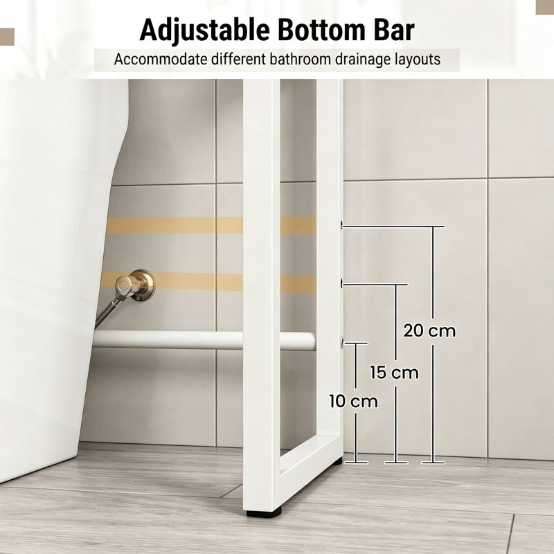 Freestanding Over the Toilet Storage