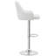 Ensemble de 4 tabourets de bar Aryelle, tabourets réglables à hauteur de comptoir avec dossier et accoudoirs, chaises de bar pivotantes modernes avec repose-pieds, tabourets de cuisine en polyuréthane revêtus d'îlot de cuisine, blanc-1062141149-1058920762