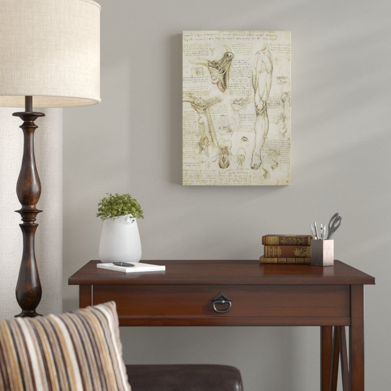 Leonardo Da Vinci - Wrapped Canvas Painting, 76cm H x 50cm W