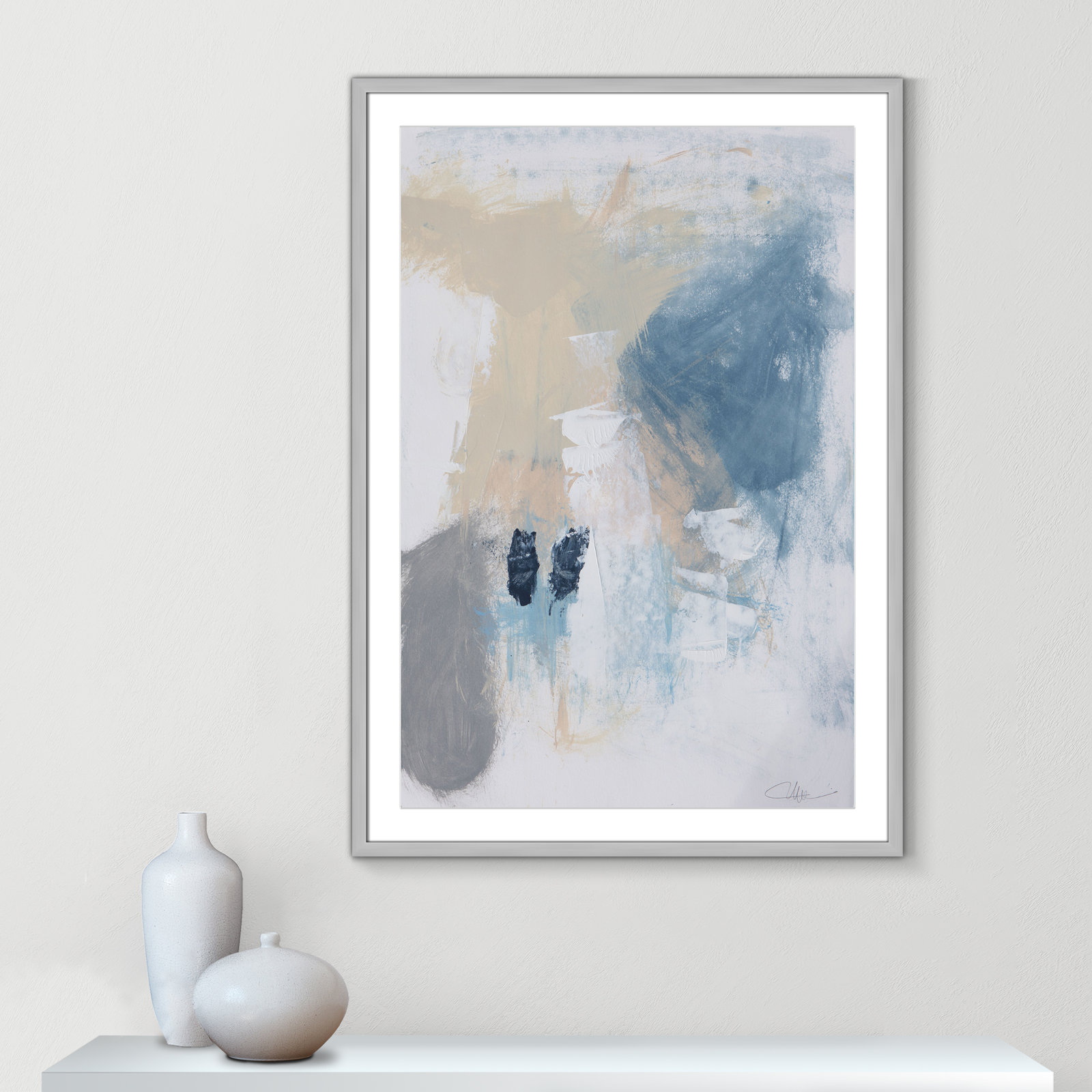 Coastal Carnival II Print by Casa Fine Arts, White, 41.5" H x 29.5" W x 1.25" D, Silver Single Picture Framed Paper