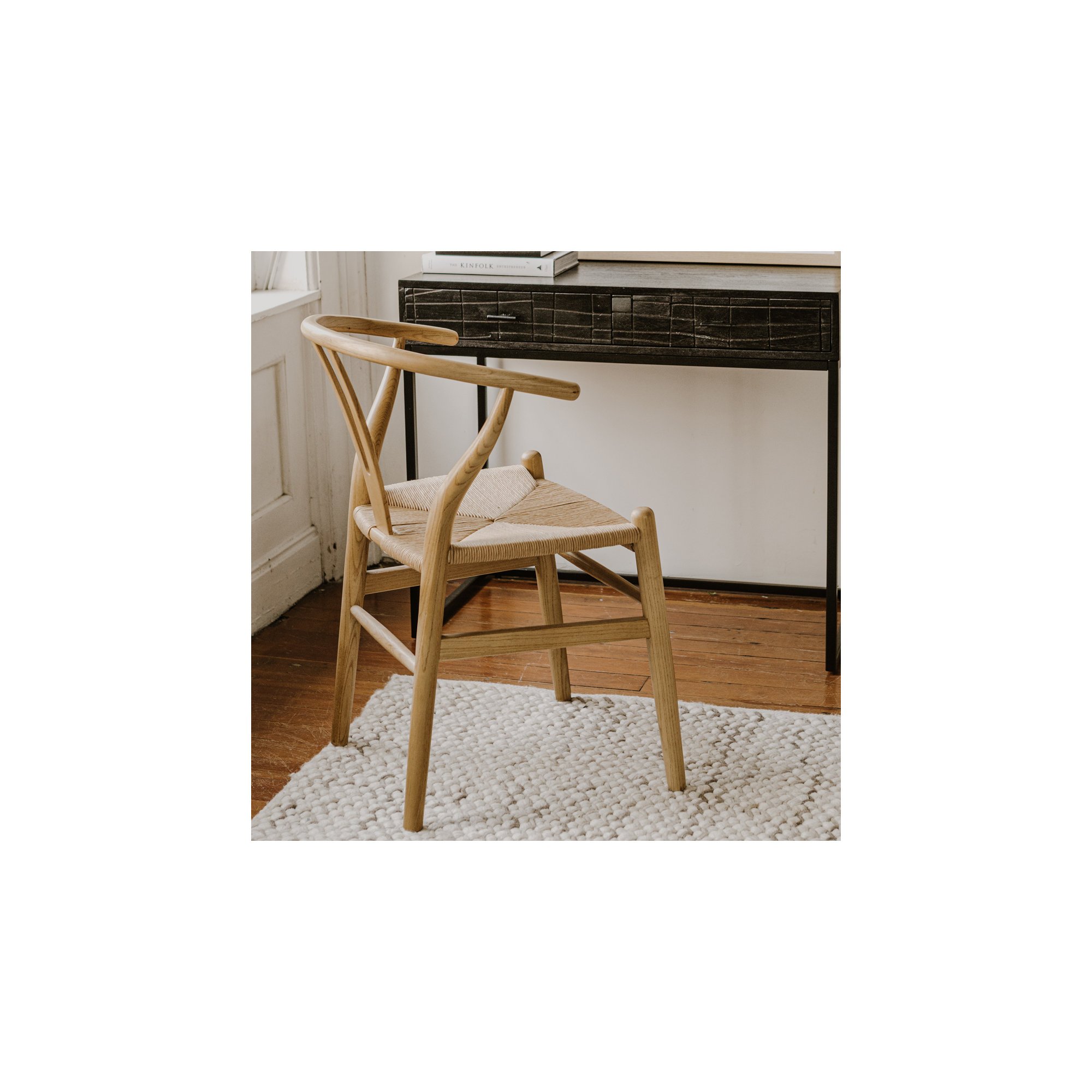 Albarado Solid Wood Side Chair, Natural
