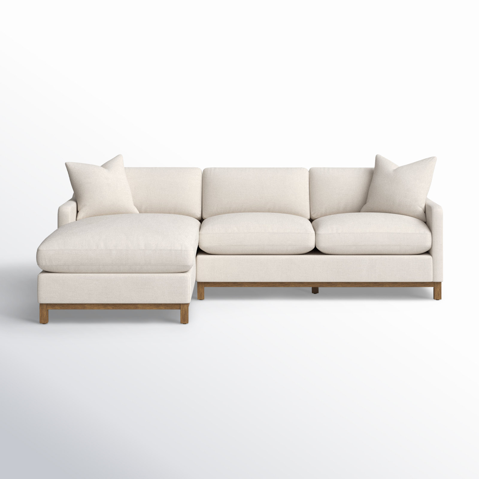 Cami 2 - Piece Upholstered Chaise Sectional, Left Hand Facing, Cloud Linen Blend