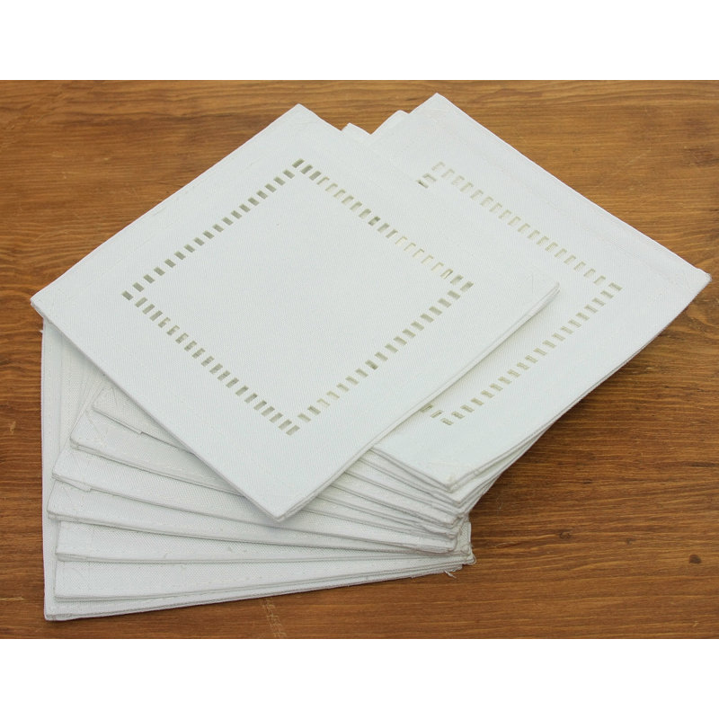 Sous-verres Melrose Square, Blanc