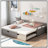 Extending Daybed With Trundle, Wooden Daybed For Space-Saving And Versatile Use In Any Home-805255138