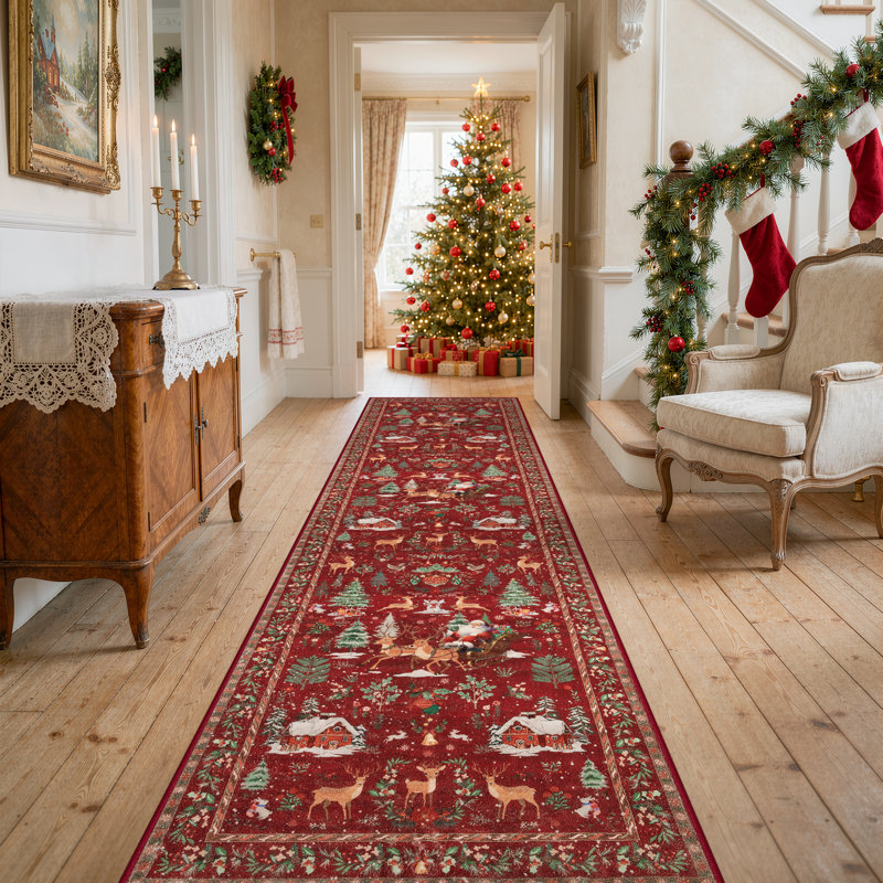 Paillasson Rectangle Laurica, Tapis de couloir 2 pi x 10 pi