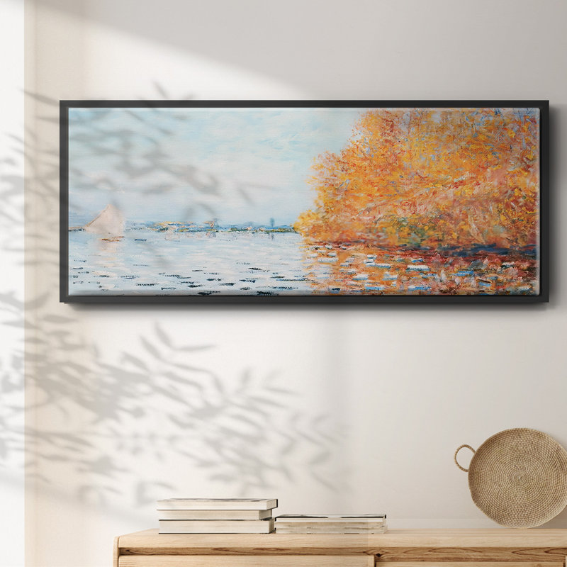 "La seine à Argentuil", toile encadrée, H 20 po x l 50 po