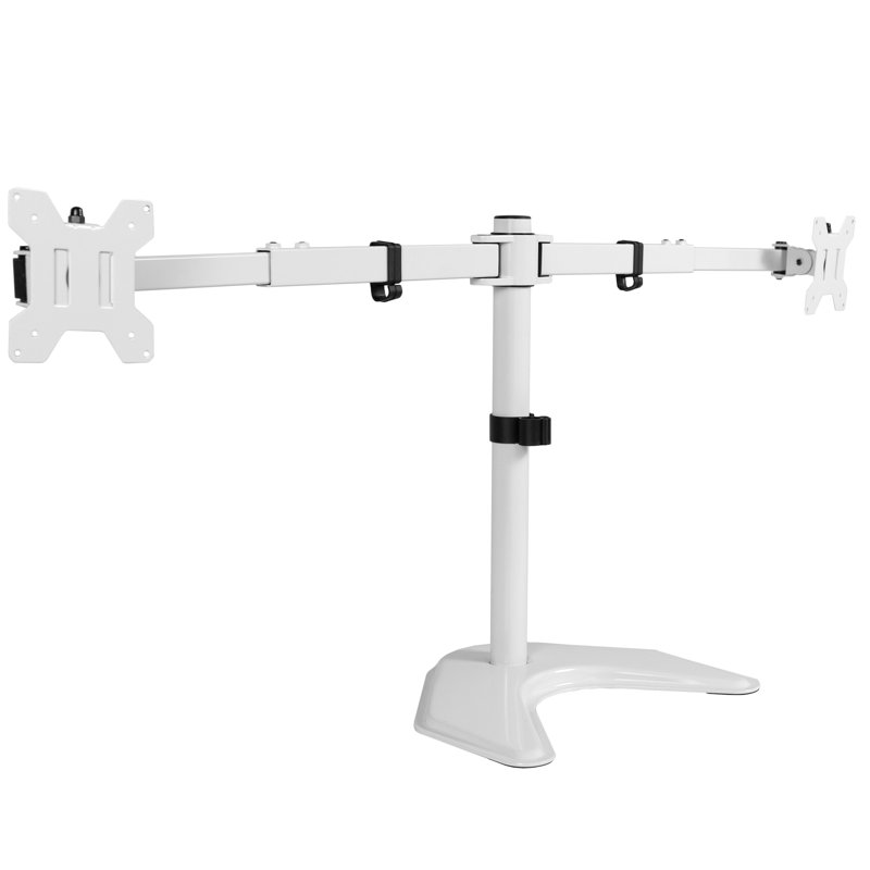 Support de bureau blanc pour écrans 27 "à 38" Vivo pouvant supporter jusqu'à 22 lb