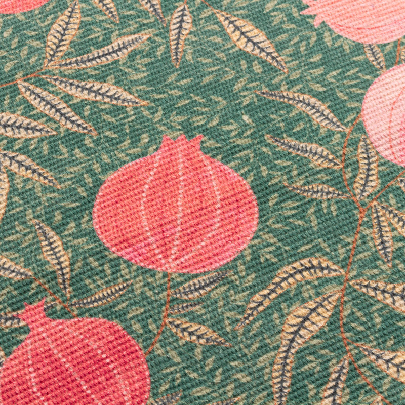 Pomegranate Polyester Floral Rectangle Placemat