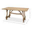Calambac Walnut Wood Dining Table-22511470