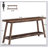 70.9 Inches Extra Long Farmhouse Console Table, Solid Wood Entryway Table With 2-Tier Open Storage, Rustic Narrow Sofa Table For Hallway And Living Room-952974338