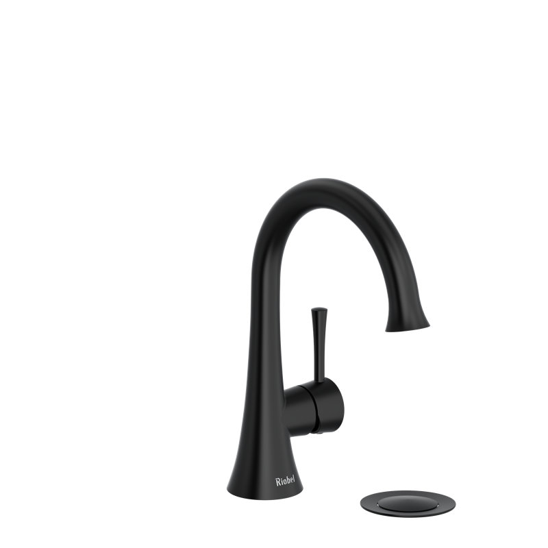 Robinet de lavabo à poignée simple Edge, Noir