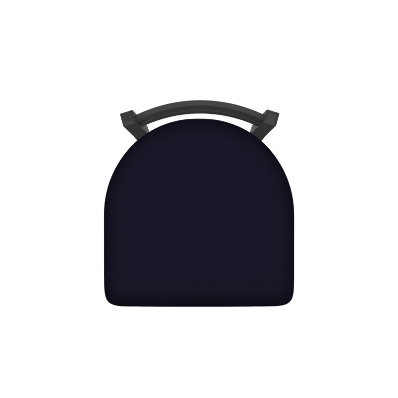 Tabouret de coiffeuse en métal Jackie, Étain, Vinyle - Crépuscule galop