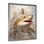 Peinture de requin minimalisme en beige doré I sur toile