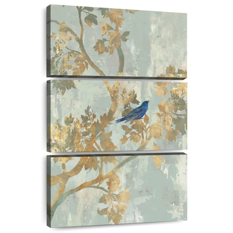 Brampt Perching Blue Bird