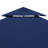 Gazebo Replacement Canopy Cover Dark Blue 9.8 x 9.8 ft Polyester with PVC Coating for Patio and Garden Gazebo-122732990-122732989