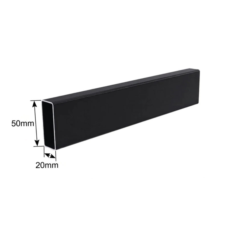 Thisiswholesale Aluminum Hinge, 50mm × 20mm × 1770mm, Anthracite Grey
