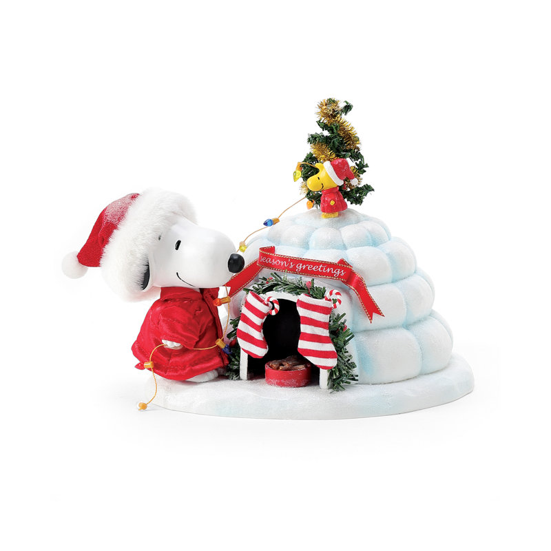 Père Noël Igloo Puffer de Snoopy sous licence Peanuts 7 po