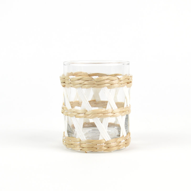 Ensemble de verres assortis 2 pièces Shanlsville, Naturel / Blanc