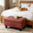 Faux Leather Ottoman-70231564
