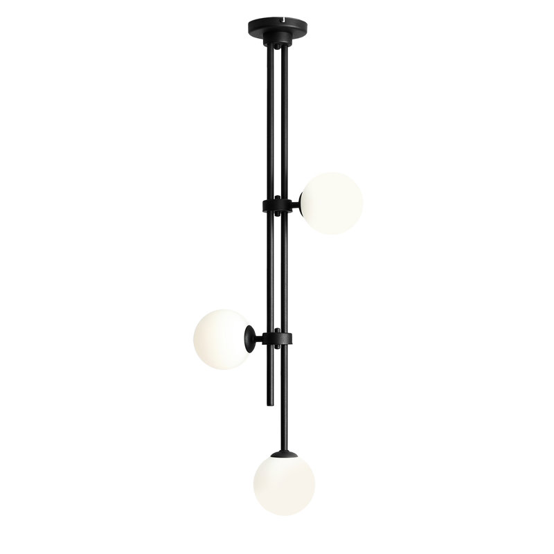 Essays 3 - Light Unique/Statement Pendant, Black