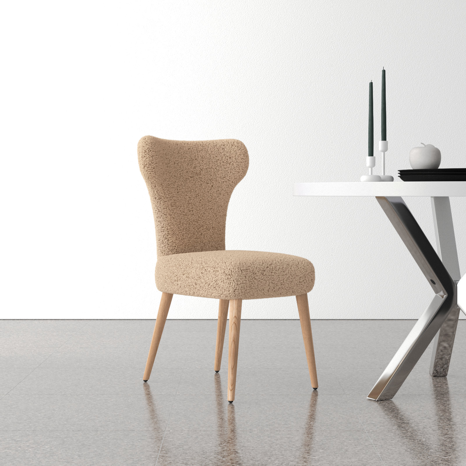 Acala Shearling Dining Chair