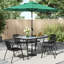 Cassady Outdoor Garden Tempered Glass White Wood Grain Coffee Table-1297626620-1297626622