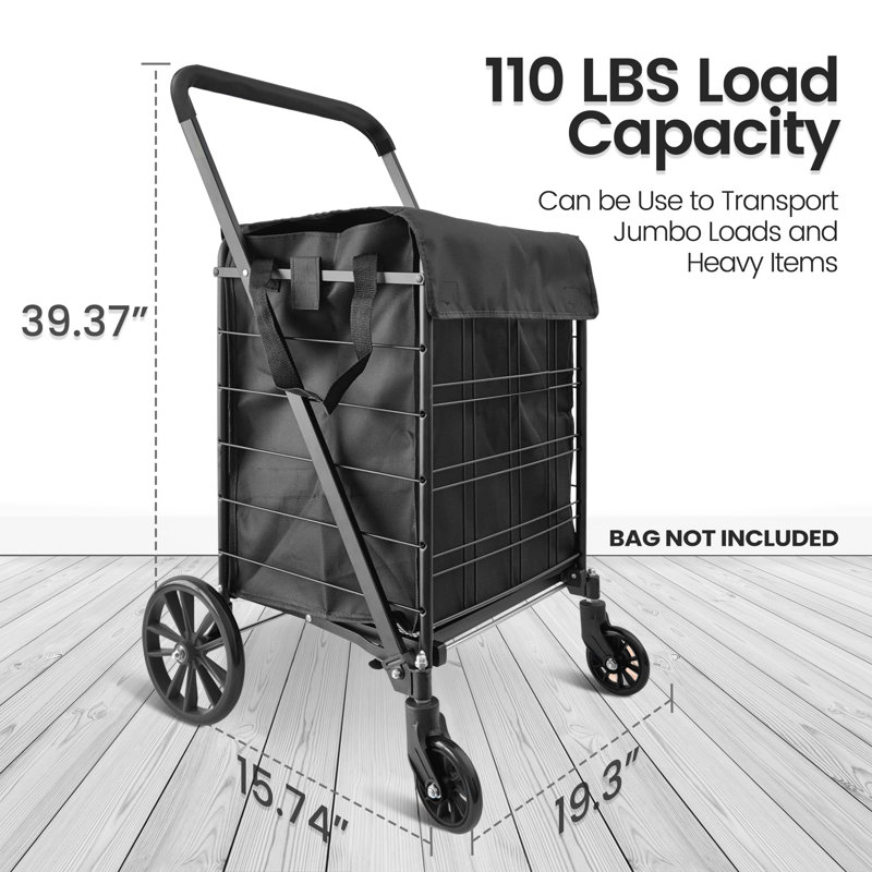 Wagon Cart Foldable Folding Shopping Cart With Collapsible