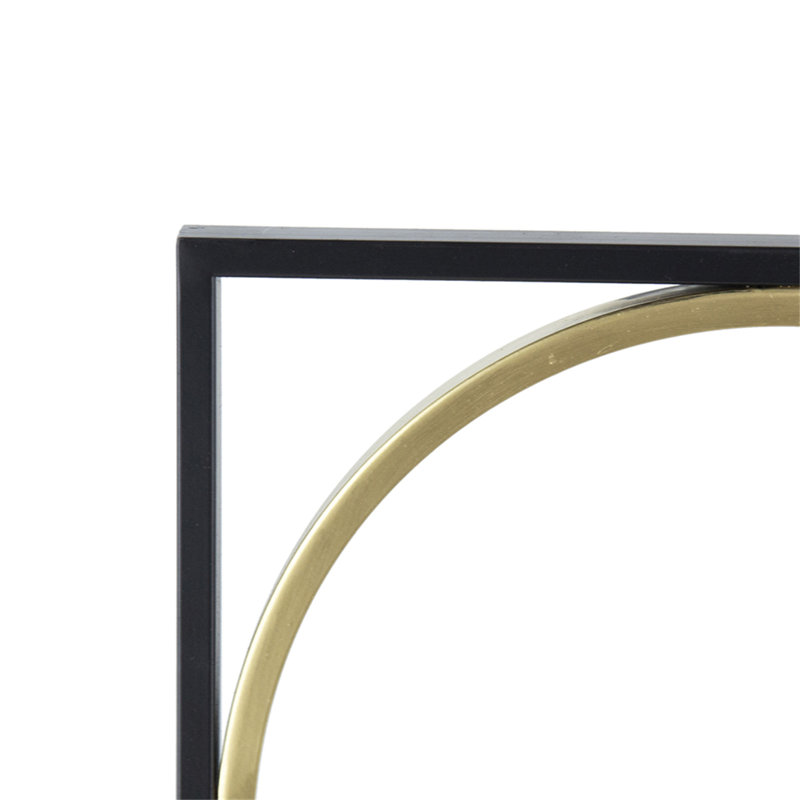 35.6" In Eclectic Styling Metal Beaded Black Wall Mirror With Contemporary Design For Bedroom,Liveroom & Entryway