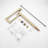 Pot Filler Faucet With Extension - 360 Rotating And Foldable, Brushed Gold, Brass, Double Handles For Convenient Water Release, Corrosion Surface Rotation Folding Feature, Effortless Access, Treatment-1616914035