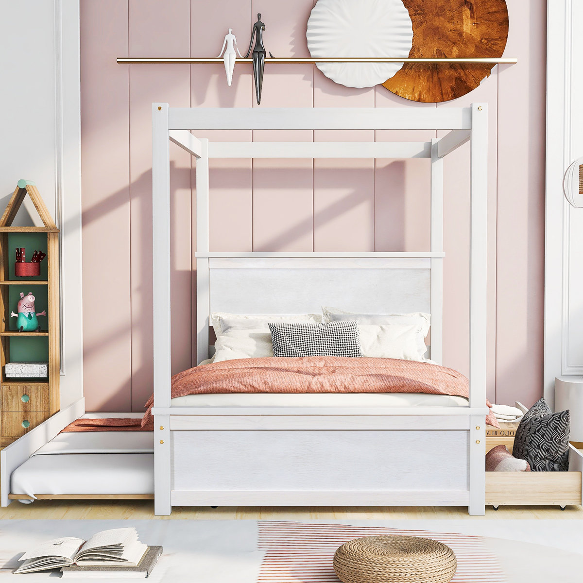 Red Barrel Studio Cardere Bed Frame, Platform Bed Canopy Bed Wayfair