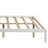 Full Size Platform Bed Frame With Headboard, With Wooden Slats, No Springs Required-323438667