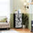 4 Drawer Dresser for Bedroom, Narrow Chest of Drawers, Wooden Top and Study Iron Frame 18"x37.5"-(WxH)
