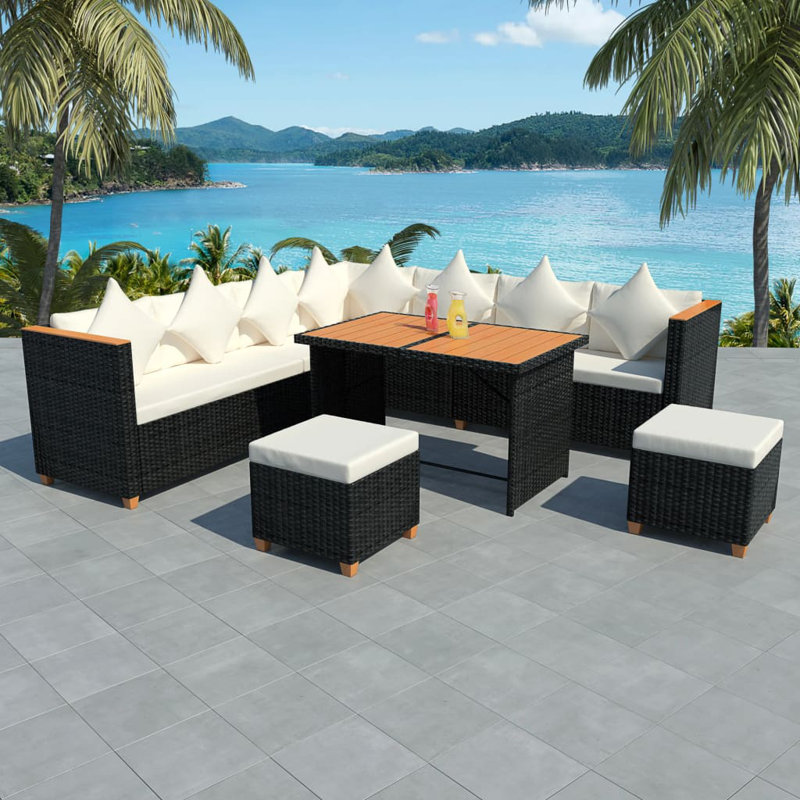 Ensemble de conversation modulaire avec coussins Wadhurst