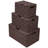Sorbus Stackable Woven Basket with Lid and Handles 3 Pack-736007191