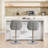 360° swivel bar stools with height adjustment (set of 2)