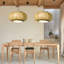 Luminaire suspendu en bambou naturel fait à la main de style japonais