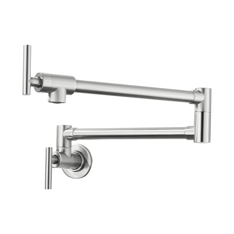 FORIOUS Kitchen Faucet, Brushed Nickel